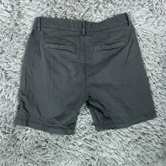 Flint And Tinder Shorts Mens 32 Black Chino Stretch Flat Front Casual Short - Picture 7 of 12
